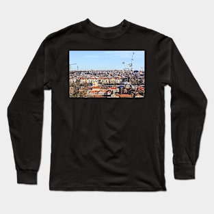 Aerial view on Prague Long Sleeve T-Shirt